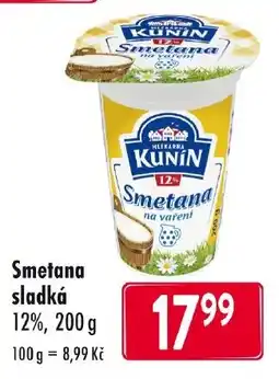 Qanto Kunin smetana sladká nabídka