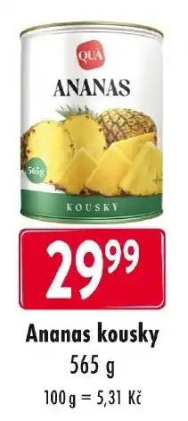 Qanto Qua ananas kousky nabídka
