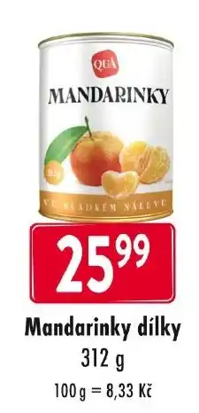 Qanto Qua mandarinky dílky nabídka