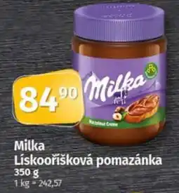 COOP TIP Milka Lískooříšková pomazánka nabídka