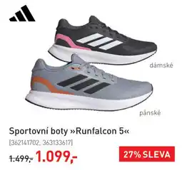 Intersport adidas sportovní boty runfalcon 5 nabídka