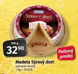 COOP TIP Madeta sýrový dort nabídka