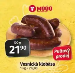 COOP TIP Múúú vesnická klobása nabídka