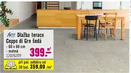 Hornbach Dlažba teraco Ceppo di Gre šedá nabídka