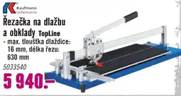 Hornbach Kaufmann řezačka na dlažbu a obklady TopLine nabídka