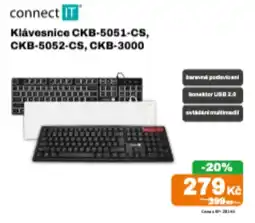 Expert connect IT Klávesnice CKB-5051-CS, CKB-5052-CS, CKB-3000 nabídka