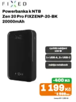 Expert Fixed powerbanka k ntb zen 20 pro fixzemp-20-bk 20000mah nabídka