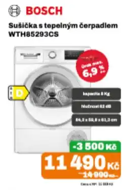 Expert Bosch sušička s tepelným čerpadlem wth85293cs nabídka