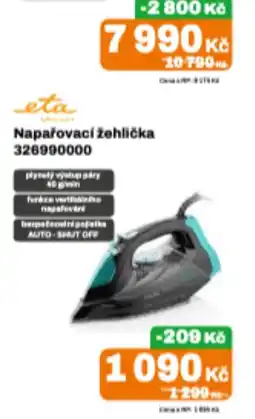 Expert eta napařovací žehlička 326990000 nabídka