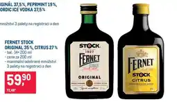 Makro FERNET STOCK ORIGINAL 35 %, CITRUS 27 % nabídka