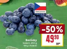 Billa Borůvky nabídka