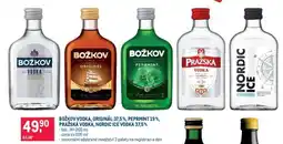 Makro BOŽKOV VODKA, ORIGINÁL 37,5%, PEPRMINT 19%, PRAŽSKÁ VODKA, NORDIC ICE VODKA 37,5% nabídka