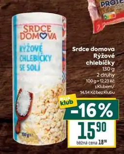 Billa Srdce domova Rýžové chlebíčky nabídka