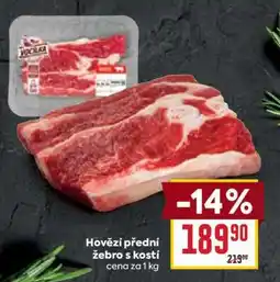 Billa Hovězí přední žebro s kostí nabídka
