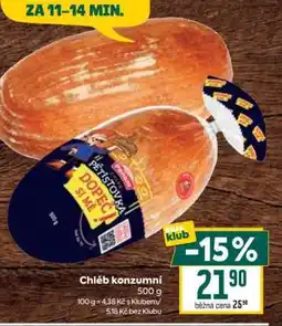 Billa Chléb konzumní nabídka