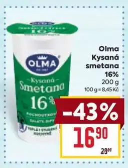Billa Olma Kysaná smetana nabídka