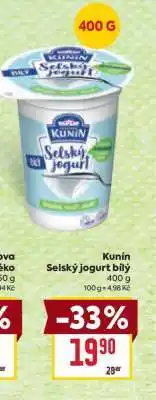Billa Kunín Selský jogurt bílý nabídka