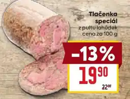Billa Tlačenka Speciál nabídka
