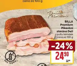 Billa BILLA Premium Pikantní slanina Deli nabídka