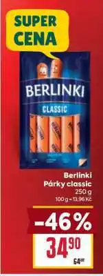 Billa Berlinki Párečky classic nabídka