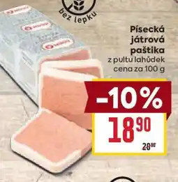 Billa Písecká játrová paštika nabídka