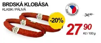 Brdska klobasa klasik / paliva