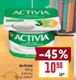 Billa Activia nabídka