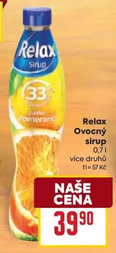 Billa Relax Ovocný sirup nabídka