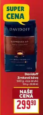 Billa Davidoff zrnková káva nabídka