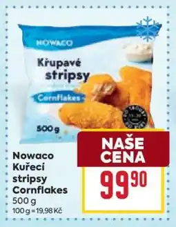Billa Nowaco Kuřecí stripsy Cornflakes nabídka