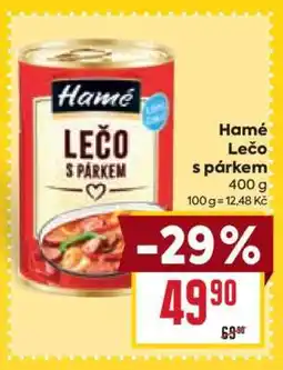 Billa Hamé Lečo s párkem nabídka