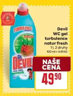 Billa Devil WC gel turbulence natur fresh nabídka