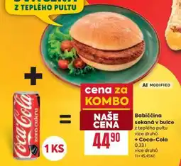 Billa Babiččina sekaná v bulce + Coca-Cola nabídka