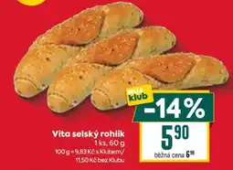 Billa Vita selský rohlík nabídka