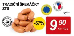 ZEMAN Tradiční špekáčky ZTS nabídka