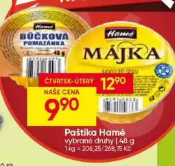 Hruška Paštika Hamé nabídka