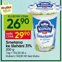 Hruška Smetana ke šlehání 31 % nabídka