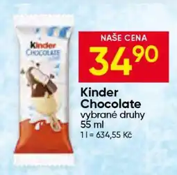 Hruška Kinder Chocolate nabídka