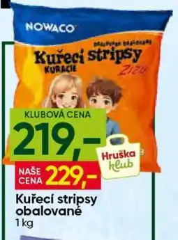 Hruška Kuřecí stripsy obalované nabídka