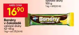 Hruška Banány v čokoládě nabídka