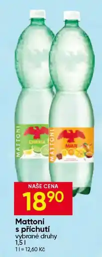 Hruška Mattoni s příchutí nabídka