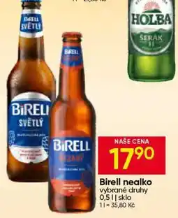 Hruška Birell nealko nabídka
