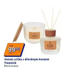 Action Vonná svíčka s dřevěným knotem nabídka