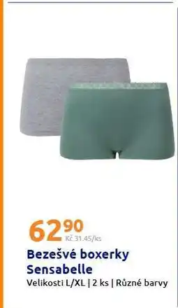 Action Bezešvé boxerky Sensabelle nabídka