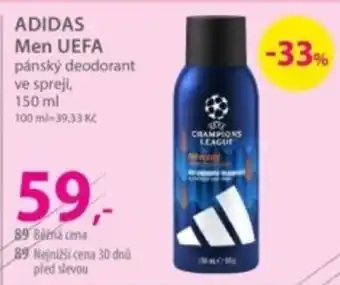 Adidas men uefa pansky deodorant ve spreji