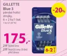 Hebe Gillette Blue 3 páně holící strojky nabídka