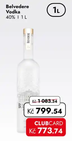 TRAVEL FREE Belvedere Vodka nabídka