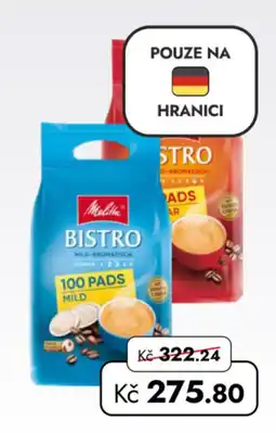 TRAVEL FREE Melitta bistro nabídka