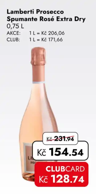 Lamberti Prosecco Spumante Rosé Extra Dry