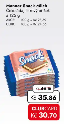 TRAVEL FREE Manner Snack Milch nabídka